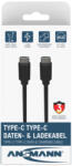 ANSMANN 1700-0122 USB kábel 2 M USB C 5 Gbit/s Fekete (1700-0122)