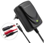 Qoltec Automatikus töltő AGM GEL STD 12V akkumulátorhoz | 1A | Egyenirányító LED jelzővel (QC-52424)