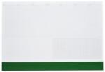 Realsystem Asztali könyöklő fehér lapokkal zöld műbőrcsíkkal 570 x 390 mm Realsystem 2026/2027 (7141-08) - tonerpiac