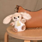 Histoire d'Ours Plüss kulcstartó nyuszi The Soft Stretch Bunny Key Ring Histoire d’ Ours barna 12 cm HO3297 (HO3297)