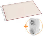 Infra Szőnyeg alá tehető fűtőszőnyeg időzítővel 140x200 cm 330W, IPX7