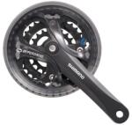 Shimano Angrenaj Shimano Acera FC-M361, 175 mm, 3x8, 48/38/28T, ax pătrat, cu apărătoare, negru ()
