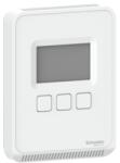 Schneider Electric SpaceLogic, Senzor VOC CO2 temperatura, 3 butoane/LCD BACnet/Modbus, alb (SLPSLCVX)
