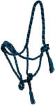 POOL'S Bokszíj nylon fonott lovaknak Pool's fekete|kék
