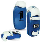 1FIGHT1 Görbült thai papucs szintetikus bőrből 1Fight1 Siam fehér|kék