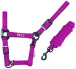 POOL'S Nylon lovagló kötél bőrrel Pool's nagyló rózsaszín