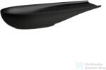 Laufen ILBAGNOALESSI 100x38 cm-es pultra ültethető mosdó kerámia lefolyószelep takaróval, matt fekete H8189747161121 (H8189747161121)