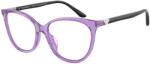 Giorgio Armani EA3249U 6197 Shiny Transparent Violet Demo Lens szemüveg (EA3249U 6197)