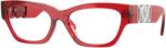 Versace VE3367U 5495 Red Transparent Demo Lens szemüveg (VE3367U 5495)