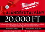 Milwaukee vásárlási utalvány 20000 Ft