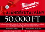 Milwaukee vásárlási utalvány 50000 Ft