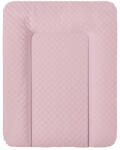 CEBA BABY Pelenkázó Alátét Komódhoz Puha CARO Pink Mintával 50x70cm - Ftalátmentes, Könnyen Tisztítható