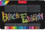 Faber-Castell Színes ceruza készlet, háromszögletű, fémdobozban, FABER-CASTELL "Black Edition", 36 különböző szín (TFC116437) - tintasziget