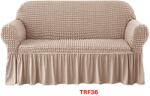 DELFIN Huse Elastice Creponate Cu Volan Pt Canapele 185-220cm Cod TRF36