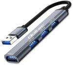 Qoltec Hub Adapter USB 3.0 4 az 1-ben | USB 3.0 | 3x USB 2.0 (53793)