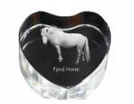 Art-Dog Fjord ló kristály szív fényképpel, asztali dísz (5055882447059)