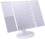 Jocca 2722 Összecsukható Sminktükör LED-es világítással és 1x/2x/3x nagyítással (JOC586728)