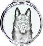  Schipperke kompakt zsebtükör kutyával, fényképpel (5055882482265)