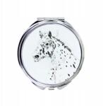  Noriker kompakt zsebtükör lóval, fényképpel (5055882483415)