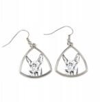 Art-Dog Cirneco dell'Etna háromszög alakú lógós fülbevaló kutyával, fényképpel (5055882476097)