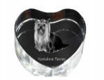 Art-Dog Yorkshire terrier kristály szív, dísz, kutya fénykép ajándéktárgy (5055882444959)