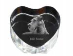 Art-Dog Ír terrier kristály szív, dísz, kutya fényképes ajándéktárgy (5055882445505)