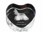 Art-Dog Amerikai cocker spániel kristály szív, dísz, fényképes ajándéktárgy (5055882444997)