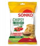 Sonko Csicseriborsó chips paradicsom és bazsalikom ízesítéssel 60 g