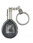 Art-Dog Eurasier kristály kulcstartó kutya képpel, kulcstartó, medál (5055882431133)