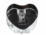 Art-Dog Macska toyger kristály szív, dísz, ajándék macska fotó (5055882446946)