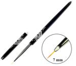  Díszítő ecset 7mm fekete strasszos