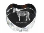 Art-Dog Ló Haflinger kristály szív fényképpel, asztali dísz (5055882447295)