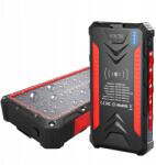  Napelemes Powerbank 36000 Mah 20W 3XUSB Zseblámpa Led Kábelek A Csomagban (VOLTIC-02)