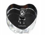 Art-Dog Rottweiler kristály szív, dísz, ajándéktárgy kutya fotóval (5055882444850)