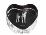 Art-Dog Harrier kristály szív, dísz, ajándéktárgy kutya fotóval (5055882445734)