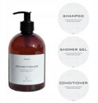 NewOps Sampon Palack Balzsam Gél 0, 5l Fürdőszoba Barna 1 db Mintaválaszték (BU2- Butelka z dozownikiem BRĄZOWA)