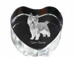 Art-Dog Cairn terrier kristály szív, dísz, ajándéktárgy kutya fotóval (5055882444614)