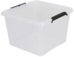 Oct Tároló doboz fedél 32 liter átlátszó Holly (oct_poj_tra_32l)