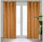 EUROFIRANY Melanie bársony sötétítő függöny Mézsárga 140x250 cm