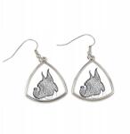 Art-Dog Boxer háromszög alakú, lógós kutyafülbevaló, fényképpel, személyre szabható (5055882475076)