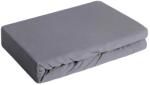 EUROFIRANY Jersey3 pamut gumis lepedő Acélszürke 240x220 cm + 30 cm