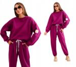 Kesi Lila női vajszínű szett pulóverrel és nadrággal Love felirattal (5907302140647)