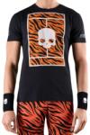 Hydrogen Tricouri bărbați Hydrogen Court Cotton - black/orange tiger (T00720-G88)