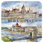 Czworka Parafa poháralátét, 1 db-os, Budapest (p0hala1-BU12)