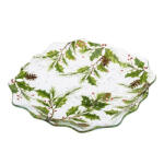 Dakls Üvegtányér 19, 5x19, 5x1, 7cm, karácsonyi ágakkal (DOR21006)