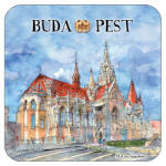 Czworka Parafa poháralátét, 1 db-os, Budapest (p0hala1-BU23)