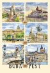 Czworka Képeslap B6, Budapest (keplapB6-BU18)