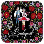 Czworka Parafa poháralátét, 1 db-os, Folk (p0hala1-FO16)