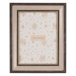 Clayre & Eef Fa jellegű képkeret, barna-bézs, 19x2x24cm/13x18cm, műanyag (2F1238M)