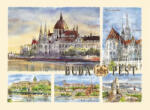 Czworka Képeslap B6, Budapest (keplapB6-BU01)